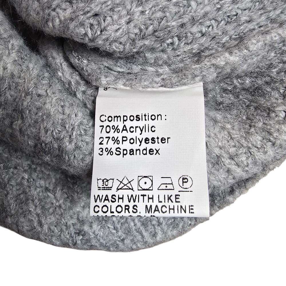 NWT Women's Medium Gray Mock Turtleneck Sweater Pull-On Skirt 2 Piece Set - Picture 12 of 12
